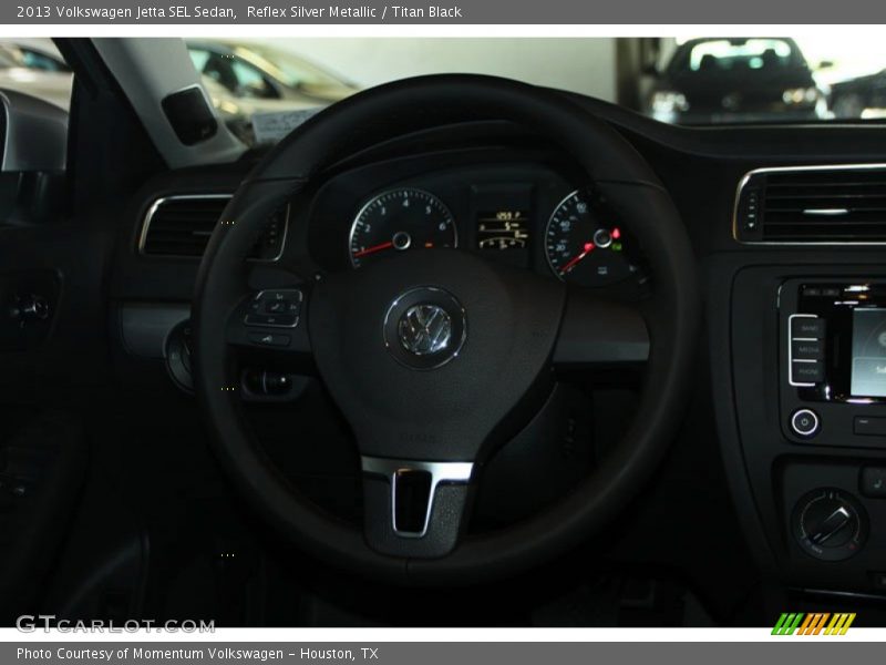 Reflex Silver Metallic / Titan Black 2013 Volkswagen Jetta SEL Sedan