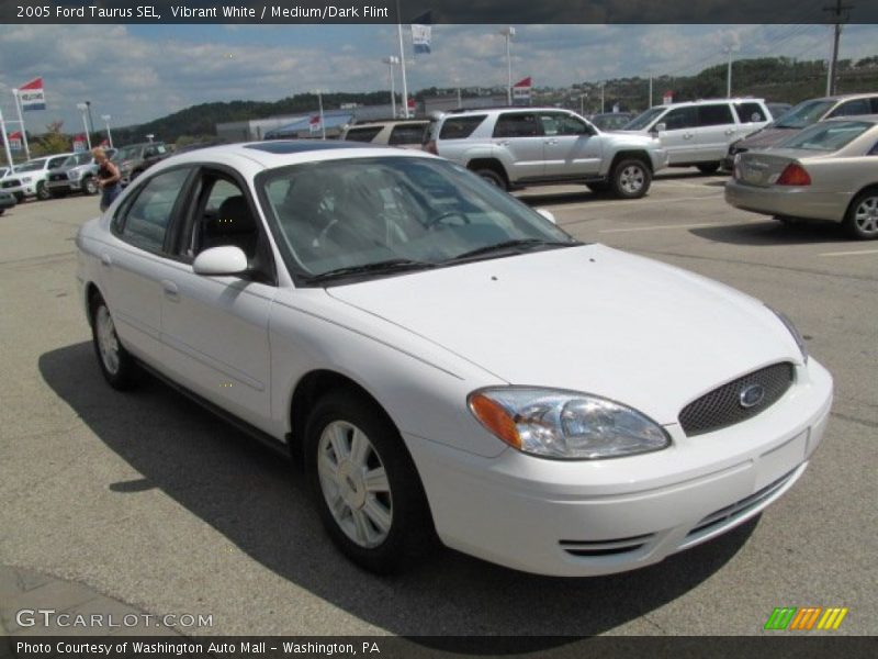 Vibrant White / Medium/Dark Flint 2005 Ford Taurus SEL