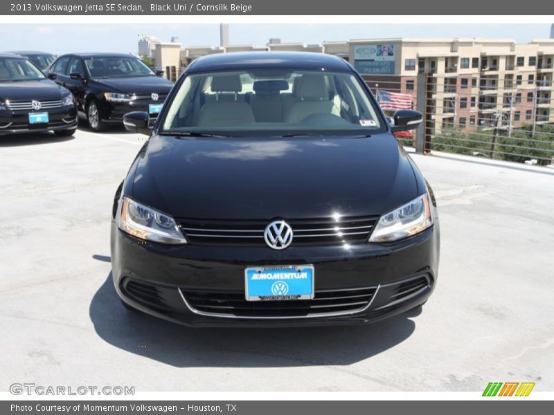 Black Uni / Cornsilk Beige 2013 Volkswagen Jetta SE Sedan