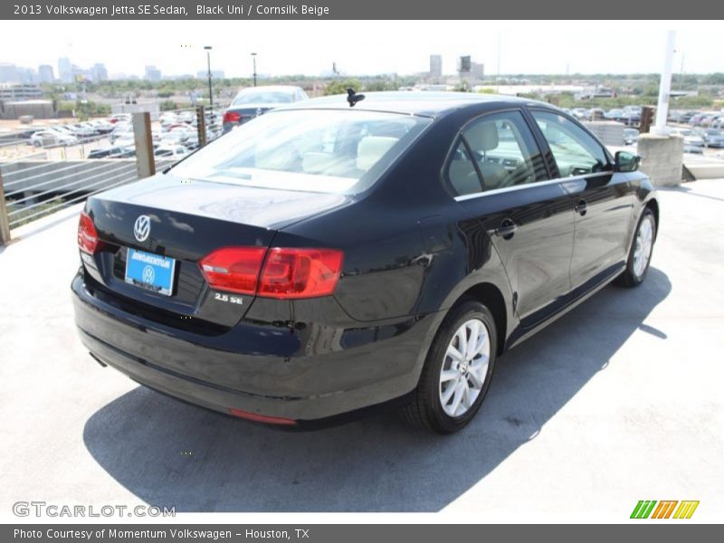 Black Uni / Cornsilk Beige 2013 Volkswagen Jetta SE Sedan