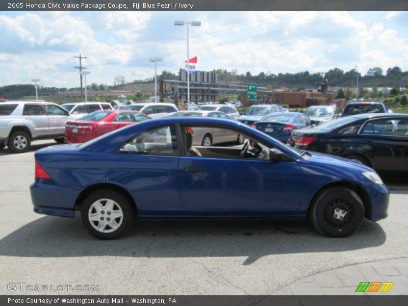 Fiji Blue Pearl / Ivory 2005 Honda Civic Value Package Coupe