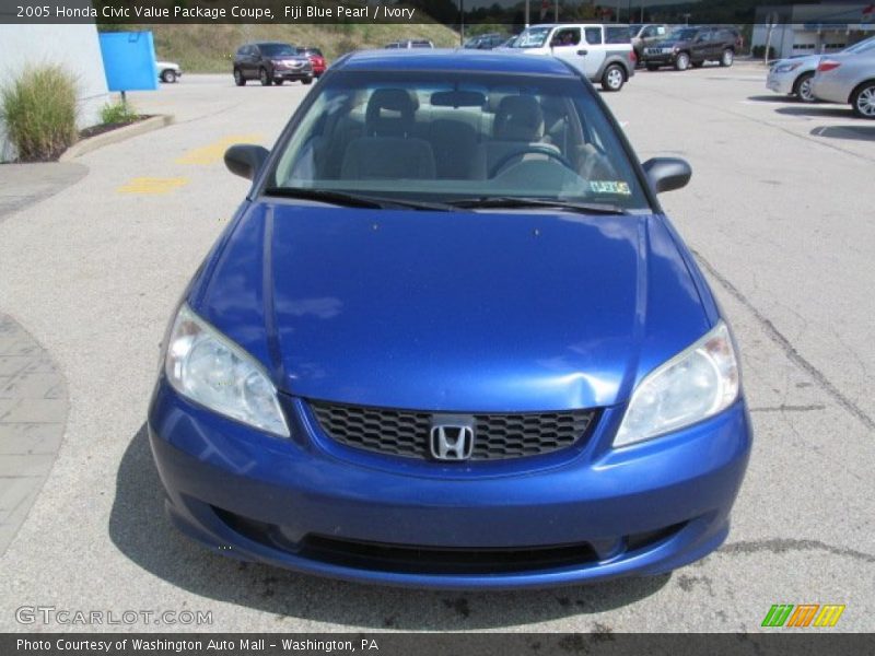 Fiji Blue Pearl / Ivory 2005 Honda Civic Value Package Coupe