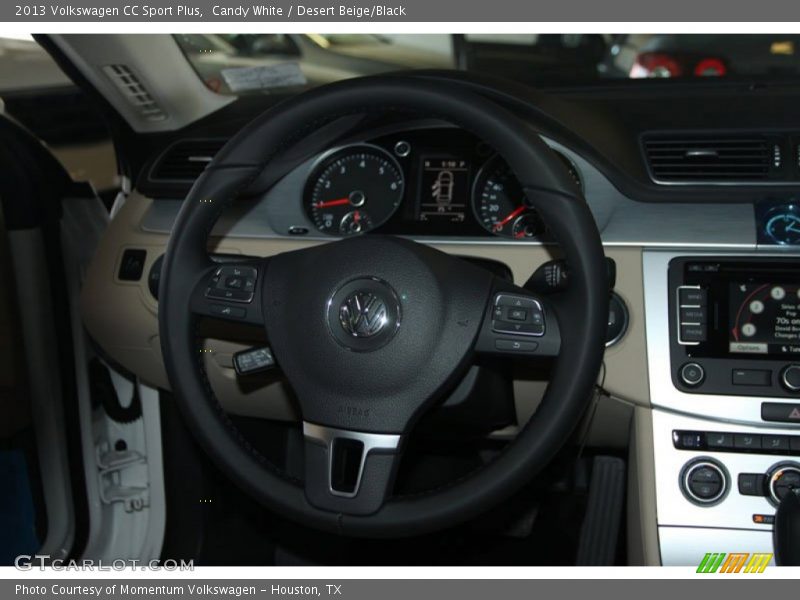 Candy White / Desert Beige/Black 2013 Volkswagen CC Sport Plus
