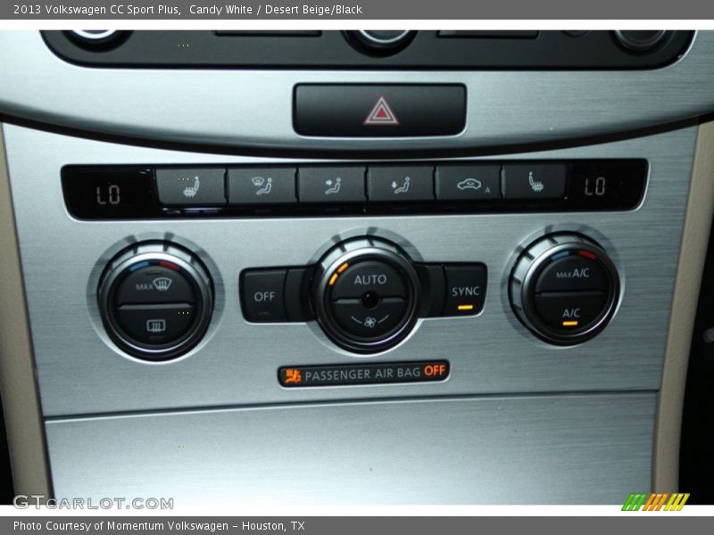 Candy White / Desert Beige/Black 2013 Volkswagen CC Sport Plus