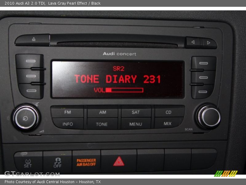 Audio System of 2010 A3 2.0 TDI