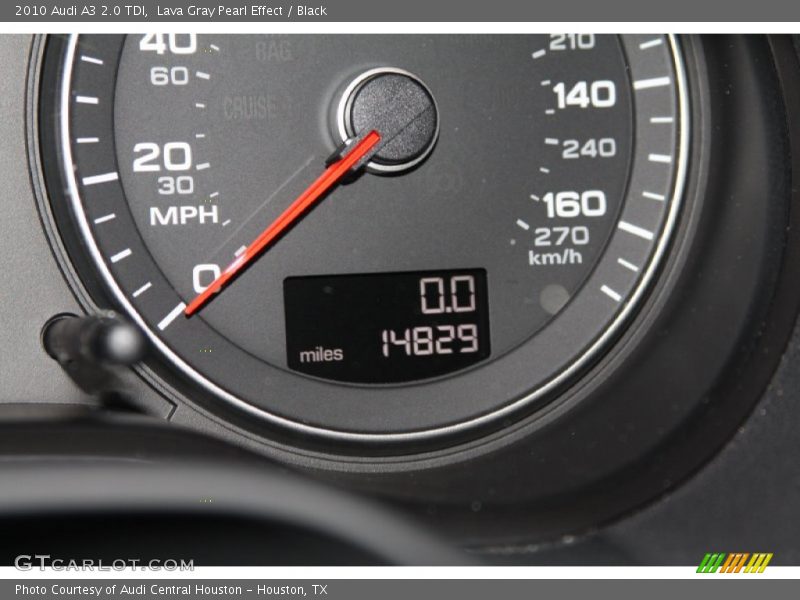 Lava Gray Pearl Effect / Black 2010 Audi A3 2.0 TDI