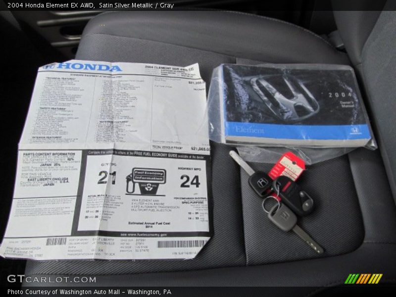 Satin Silver Metallic / Gray 2004 Honda Element EX AWD
