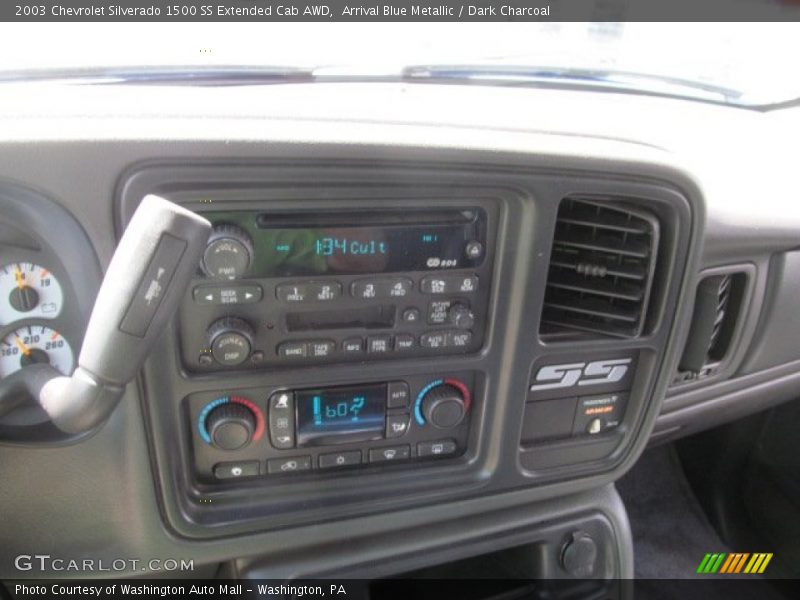 Arrival Blue Metallic / Dark Charcoal 2003 Chevrolet Silverado 1500 SS Extended Cab AWD