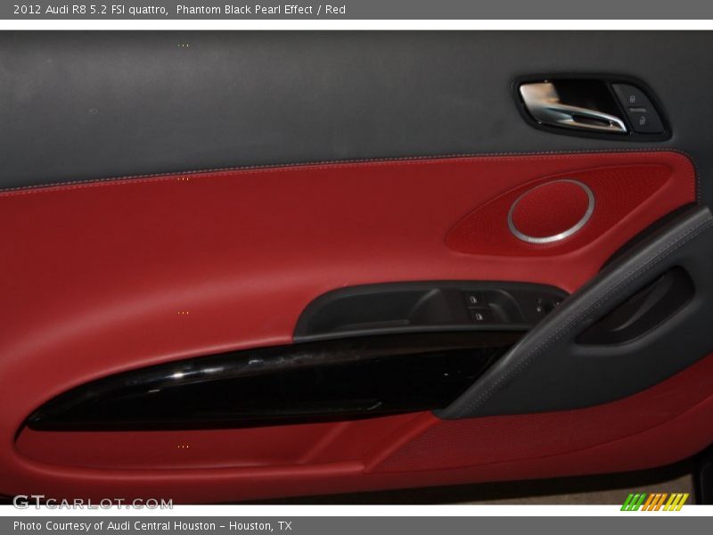 Phantom Black Pearl Effect / Red 2012 Audi R8 5.2 FSI quattro
