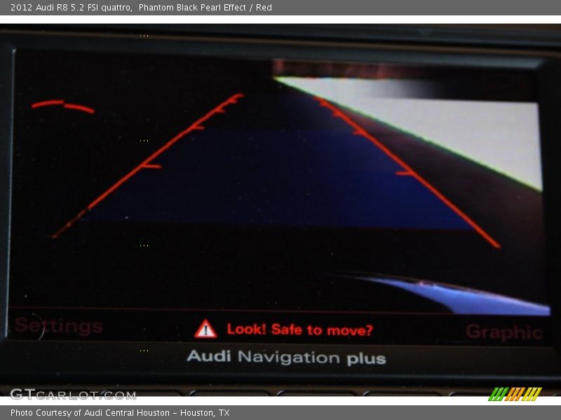 Phantom Black Pearl Effect / Red 2012 Audi R8 5.2 FSI quattro