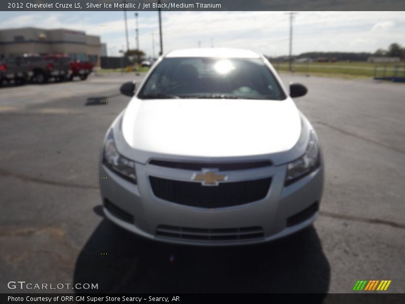 Silver Ice Metallic / Jet Black/Medium Titanium 2012 Chevrolet Cruze LS