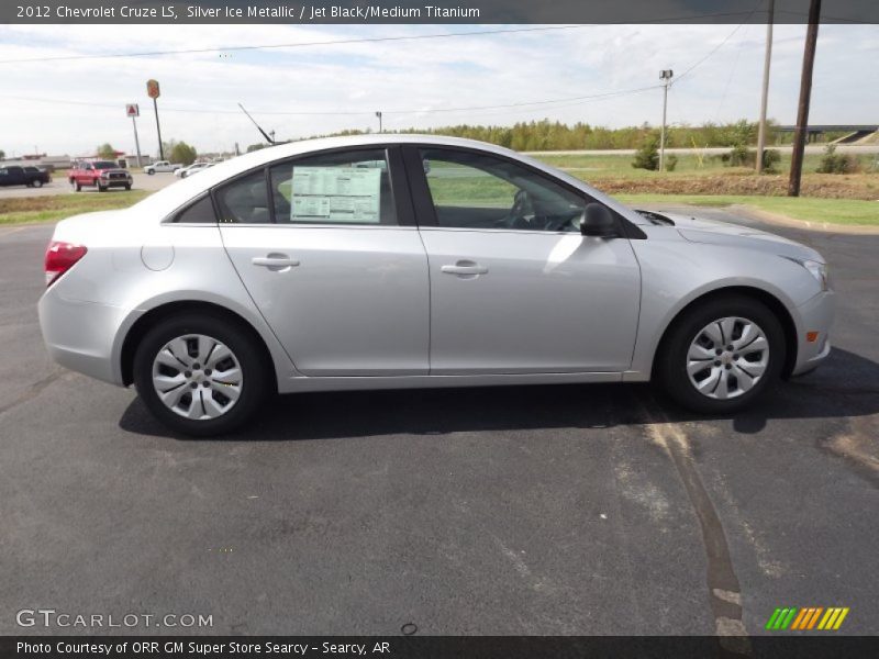 Silver Ice Metallic / Jet Black/Medium Titanium 2012 Chevrolet Cruze LS