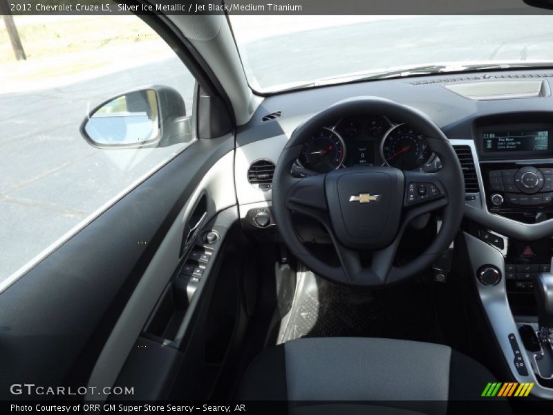 Silver Ice Metallic / Jet Black/Medium Titanium 2012 Chevrolet Cruze LS