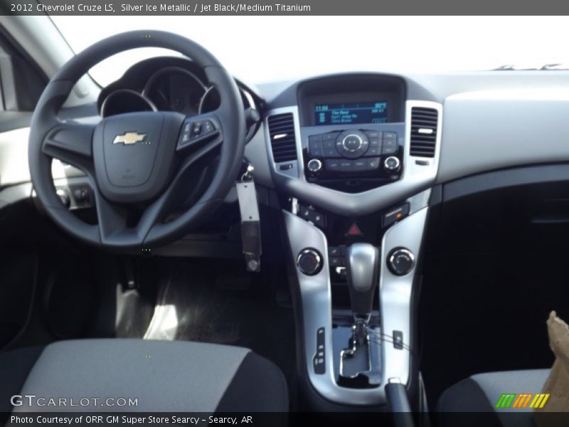 Silver Ice Metallic / Jet Black/Medium Titanium 2012 Chevrolet Cruze LS