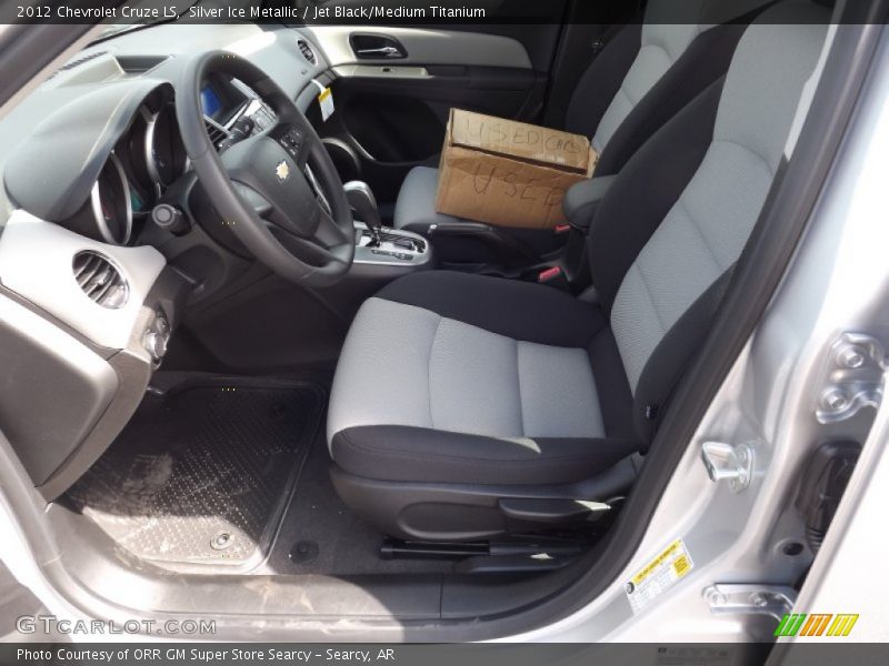 Silver Ice Metallic / Jet Black/Medium Titanium 2012 Chevrolet Cruze LS