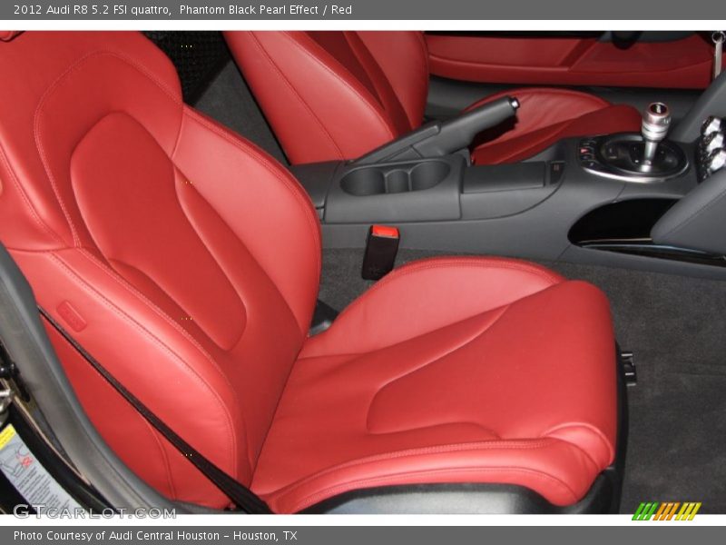 Phantom Black Pearl Effect / Red 2012 Audi R8 5.2 FSI quattro