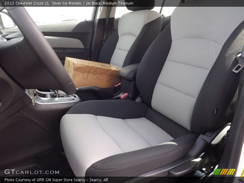 Silver Ice Metallic / Jet Black/Medium Titanium 2012 Chevrolet Cruze LS