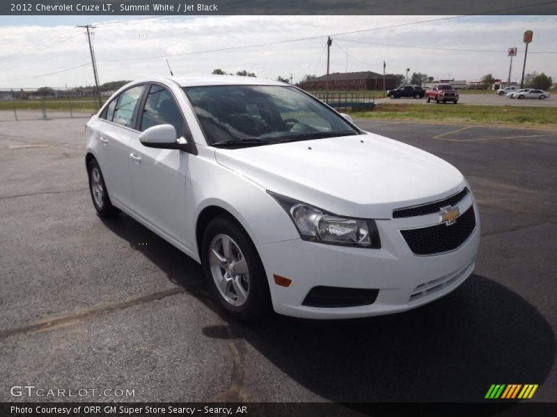 Summit White / Jet Black 2012 Chevrolet Cruze LT