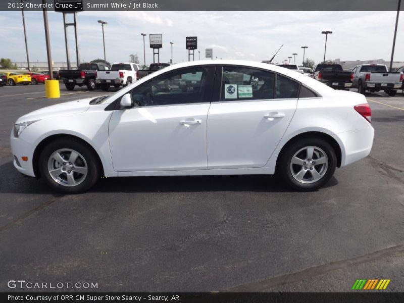 Summit White / Jet Black 2012 Chevrolet Cruze LT