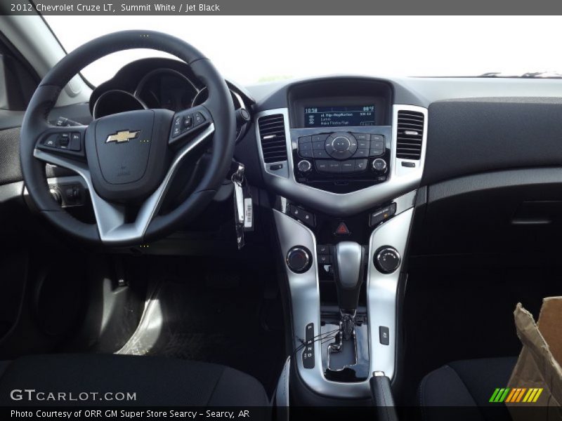 Summit White / Jet Black 2012 Chevrolet Cruze LT