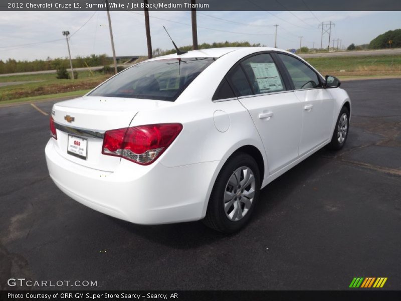 Summit White / Jet Black/Medium Titanium 2012 Chevrolet Cruze LS