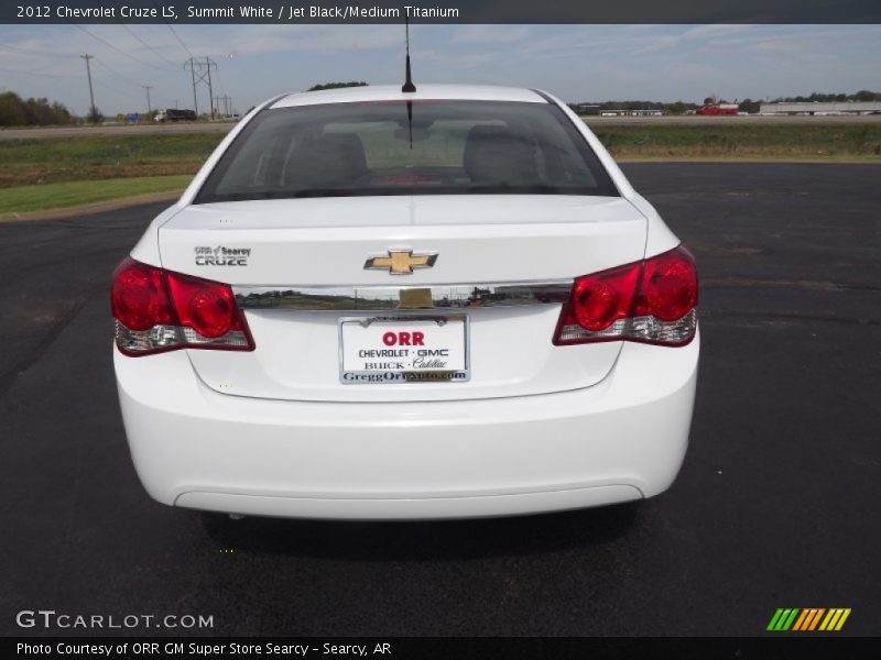 Summit White / Jet Black/Medium Titanium 2012 Chevrolet Cruze LS