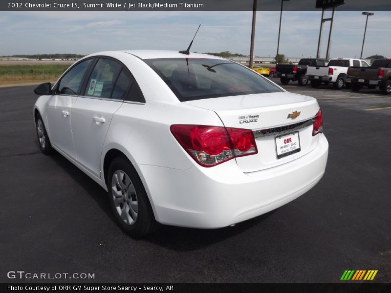 Summit White / Jet Black/Medium Titanium 2012 Chevrolet Cruze LS