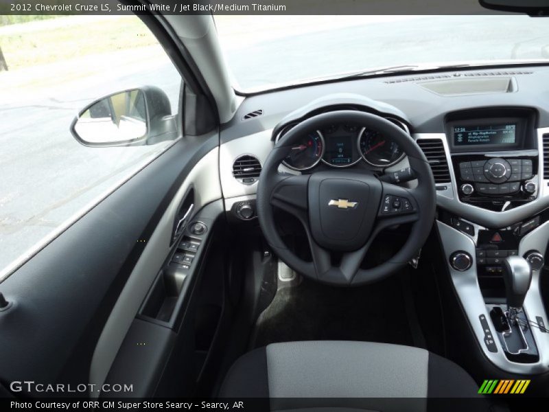 Summit White / Jet Black/Medium Titanium 2012 Chevrolet Cruze LS