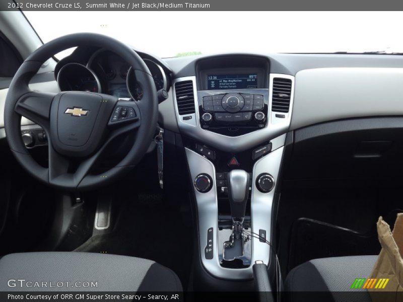 Summit White / Jet Black/Medium Titanium 2012 Chevrolet Cruze LS