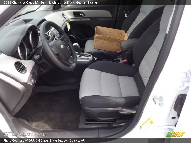 Summit White / Jet Black/Medium Titanium 2012 Chevrolet Cruze LS