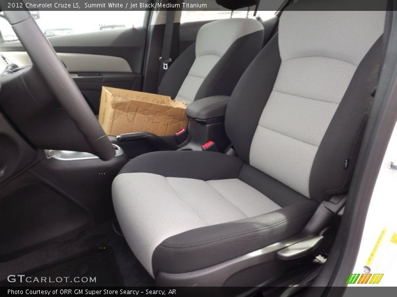 Summit White / Jet Black/Medium Titanium 2012 Chevrolet Cruze LS