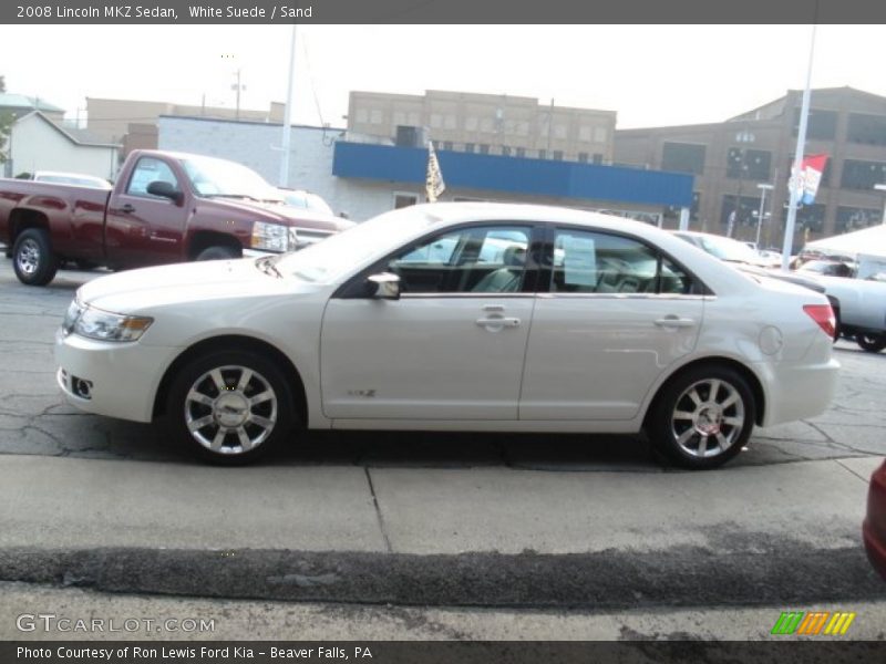 White Suede / Sand 2008 Lincoln MKZ Sedan