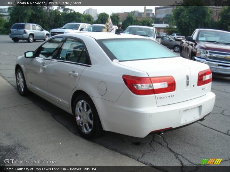 White Suede / Sand 2008 Lincoln MKZ Sedan