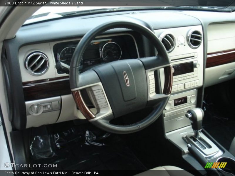 White Suede / Sand 2008 Lincoln MKZ Sedan