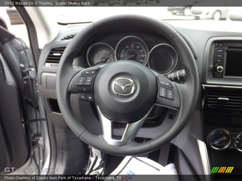 Liquid Silver / Black 2013 Mazda CX-5 Touring