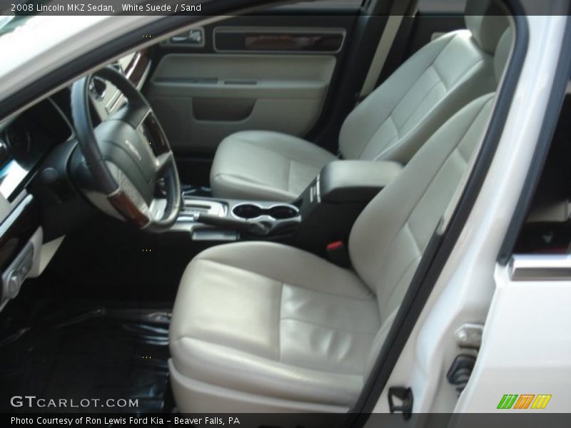 White Suede / Sand 2008 Lincoln MKZ Sedan