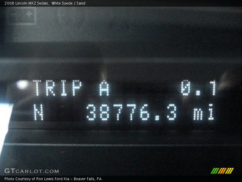 White Suede / Sand 2008 Lincoln MKZ Sedan