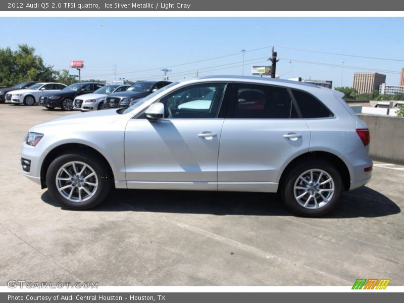 Ice Silver Metallic / Light Gray 2012 Audi Q5 2.0 TFSI quattro