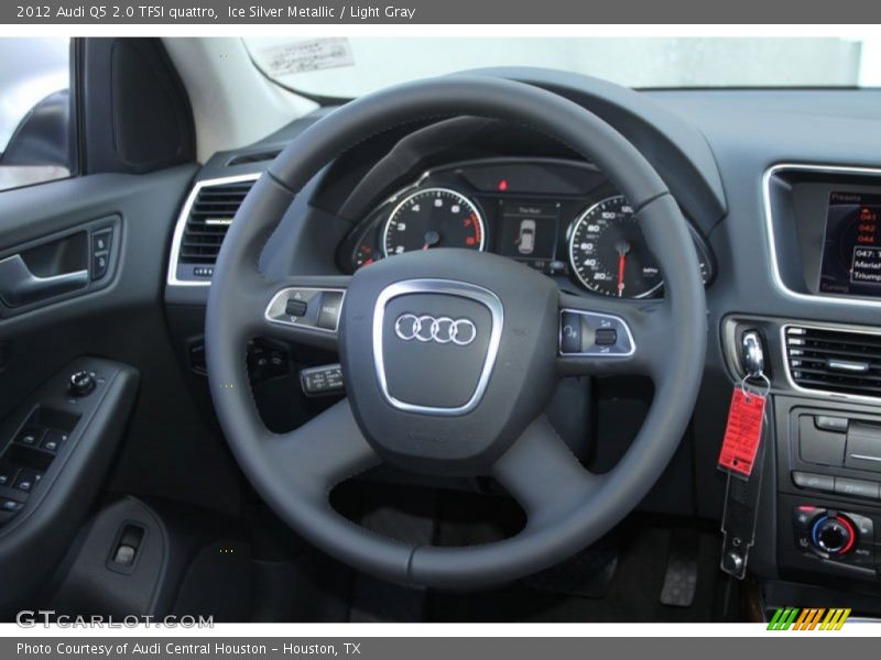 Ice Silver Metallic / Light Gray 2012 Audi Q5 2.0 TFSI quattro