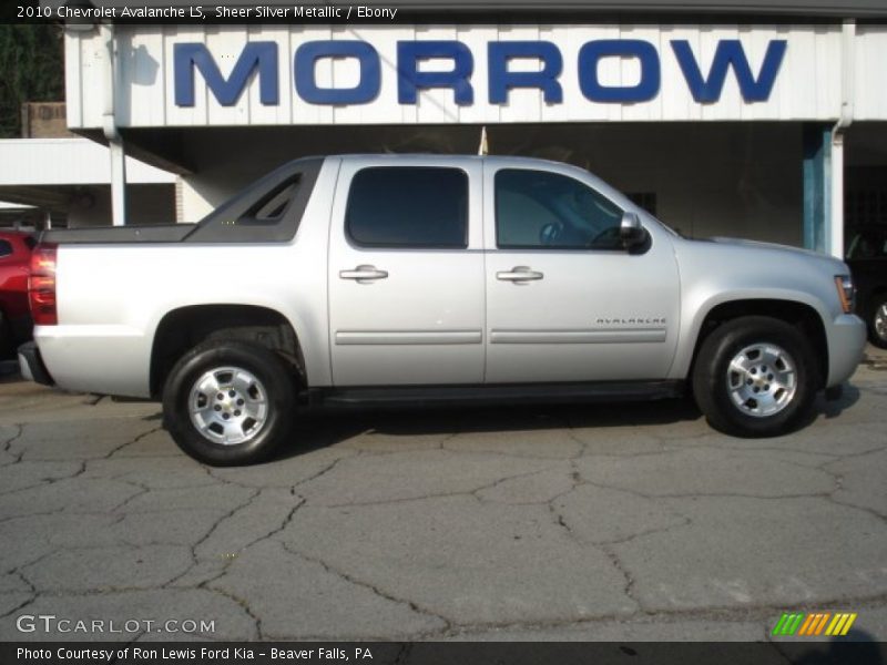 Sheer Silver Metallic / Ebony 2010 Chevrolet Avalanche LS