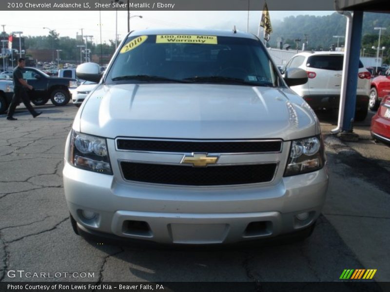 Sheer Silver Metallic / Ebony 2010 Chevrolet Avalanche LS