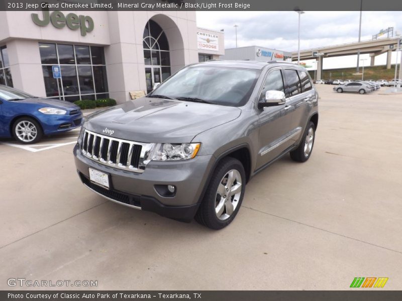 Mineral Gray Metallic / Black/Light Frost Beige 2013 Jeep Grand Cherokee Limited