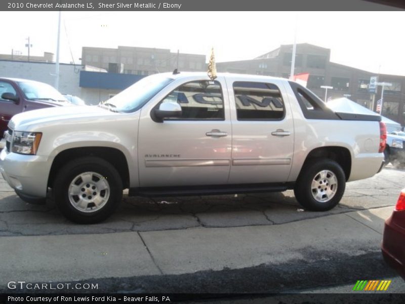 Sheer Silver Metallic / Ebony 2010 Chevrolet Avalanche LS