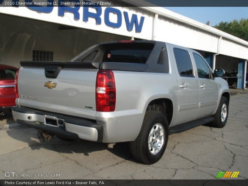 Sheer Silver Metallic / Ebony 2010 Chevrolet Avalanche LS