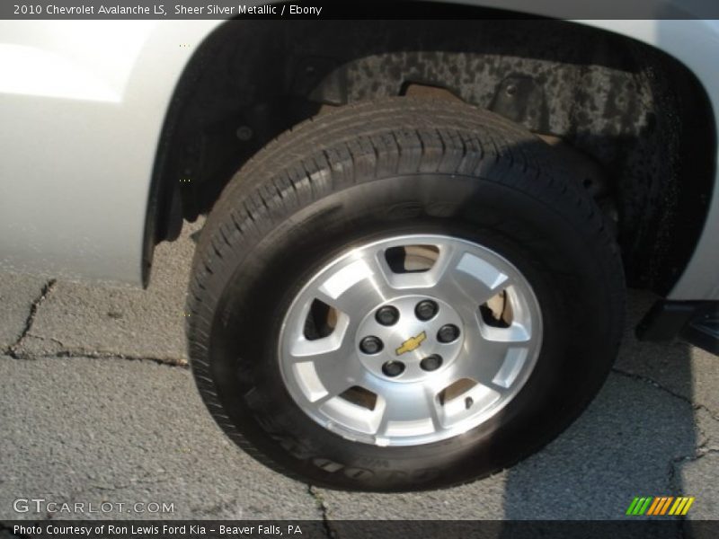 Sheer Silver Metallic / Ebony 2010 Chevrolet Avalanche LS