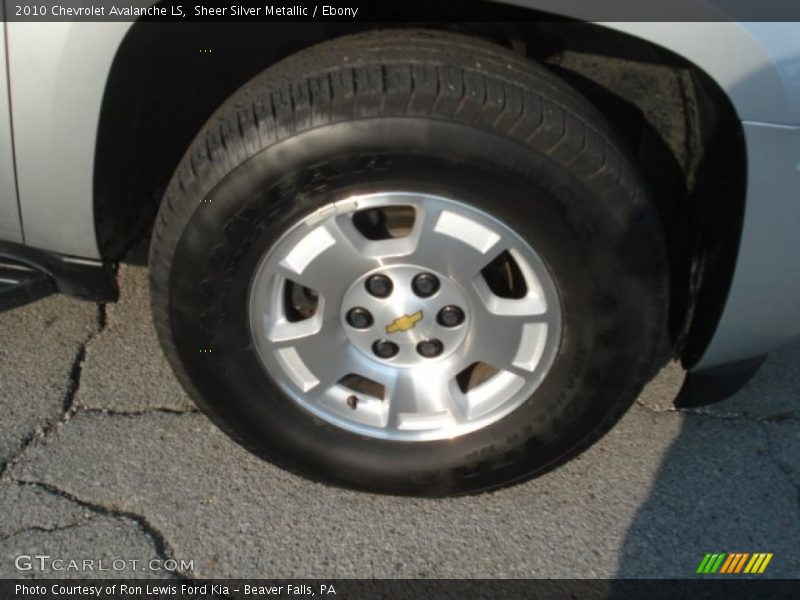 Sheer Silver Metallic / Ebony 2010 Chevrolet Avalanche LS