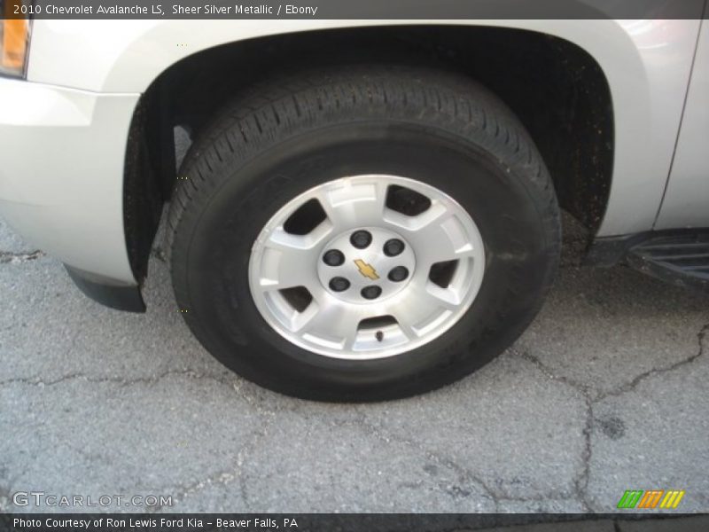 Sheer Silver Metallic / Ebony 2010 Chevrolet Avalanche LS