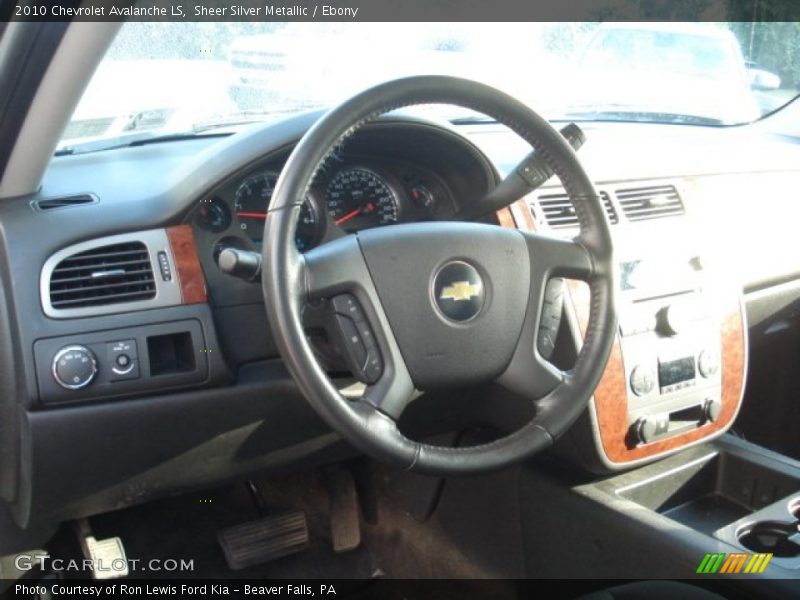 Sheer Silver Metallic / Ebony 2010 Chevrolet Avalanche LS