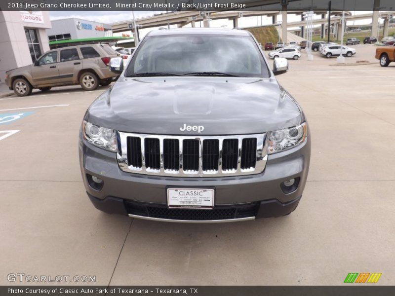 Mineral Gray Metallic / Black/Light Frost Beige 2013 Jeep Grand Cherokee Limited