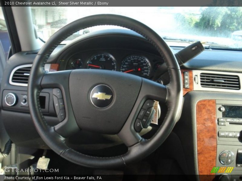 Sheer Silver Metallic / Ebony 2010 Chevrolet Avalanche LS